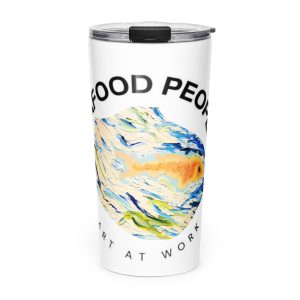 Tapered stainless steel tumbler