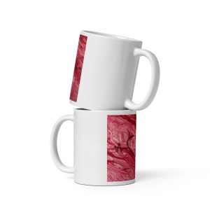 White glossy mug
