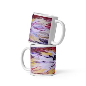 White glossy mug