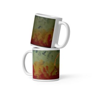 White glossy mug