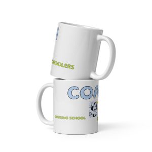 White glossy mug